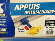 APPUI INTERMEDIAIRE 85MM 50/BTE VENDU A L'UNITE