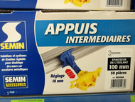 APPUI INTERMEDIAIRE 100MM 50/BTE VENDU A L'UNITE